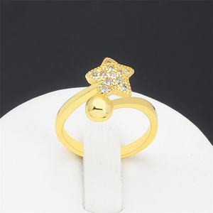 แหวนทองคำแท้ 24K คุณภาพสูงจากดูไบ ดีไซน์ทันสมัย รุ่นใหม่ล่าสุดจาก Jxx  ชุบทองรูปดาว ลูกบอล ผีเสื้อ ดอกไม้ ตัวเรือนทำจากทองเหลือง - Product Image 1