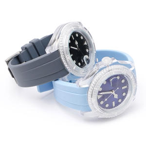 Nuevas correas de reloj deportivo de buceo impermeables de 22mm para Roloex, correa de reloj de goma de extremo curvo de 20mm para Omegia X <span class=keywords><strong>Swatch</strong></span> <span class=keywords><strong>MoonSwatch</strong></span> - Product Image 4