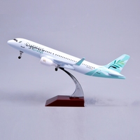 Usine directement vendre personnalisé moulé sous pression 1/180 Airbus 320 modèle d'avion 20cm Air Cypus A320 modèle d'avion pour cadeau d'affaires
