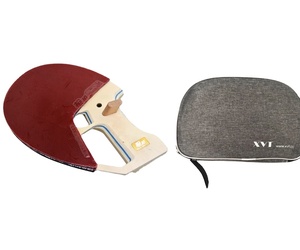 Raqueta de Tenis de Mesa Profesional Huieson, Hoja de Madera Pura de 5 Capas con Núcleo de Fibra de Carbono, Goma Resistente con Púas Rectas - Product Image 1