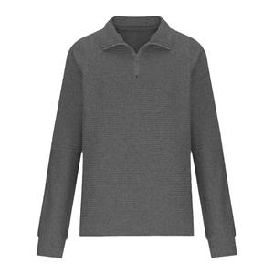 Sweat-shirt décontracté pour femmes d'automne 2023, style européen et américain, col boutonné, manches longues, motif d'os de serpent, patchwork sur le devant, 360g - Product Image 5