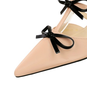 599 di 25 sandali estivi da esterno francesi dolci da donna a punta con zeppa con fibbia a un personaggio per mezza resistenza alla moda - Product Image 3