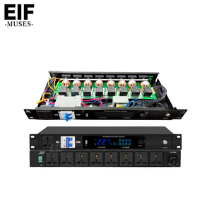Secuenciador de Energía de 8 Tomas con Filtro EIF PK-100S, Protector de Sobretensión Digital de Audio con Pantalla de Voltaje, Secuenciador de Energía de 8 Canales - Product Image 1