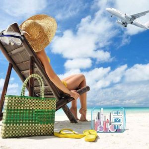 Nouvelle trousse de toilette transparente pour femmes, approuvée par la TSA pour les voyages en avion, blanche, 2024 - Product Image 6