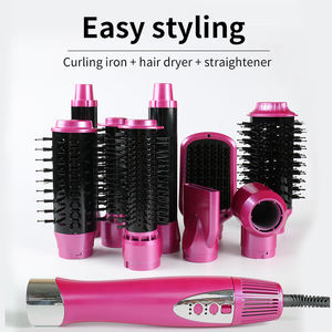 Ulelay 240V European International Travel Size Mini Hair Dryer Brush Set 9 en 1 Professional Ionic Tools <span class=keywords><strong>Kit</strong></span> White - Product Image 2