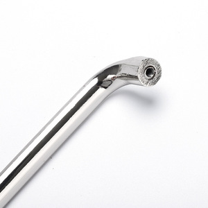 Curved <b>Handle</b> Cabinet <b>Door</b> <b>Handle</b> <b>Silver</b> Stainless Steel Minimalist Design Universal Drawer <b>Handle</b> H-8134 - Product Image 2