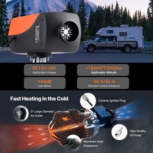 12 v 24v 220v 5kw डीजल एयर कंडीशनिंग सिस्टम 12 वोल्ट डीजल हीटर कार और कार पार्किंग के लिए 12 वोल्ट डीजल हीटर - Product Image 2
