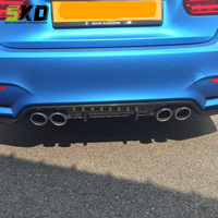 Diffuseur arrière pour BMW F80 M3 F82 M4 2014 à 2020 Kit de carrosserie en fibre de carbone sèche de style 3D pour BMW F82 M4 Diffuseur arrière en fibre de carbone