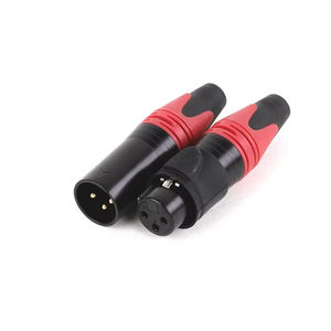 Yüksek kaliteli ses kablosu adaptörü bağlayıcı 3 Pin altın kaplama fiş araba ev sineması için radyo XLR-<span class=keywords><strong>M</strong></span> mikrofon konektörü - Product Image 1