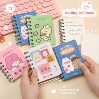 Y622 Schulgeschenke Niedliches Kawaii Spiralgebundenes Notizbuch mit Papierumschlag im Taschenformat A7 für Kinder