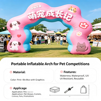 Arches gonflables publicitaires personnalisées en forme de dessin animé pour salons canin, ligne de départ/arrivée de courses, affichage de marque et toile de fond photo