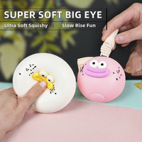 Jouet Squishy Super Doux et Amusant à Grands Yeux, Jouet Anti-Stress Flexible à Presser, Jouet de Décompression à Remontée Lente, Visage Mignon et Amusant pour Filles