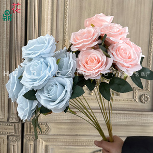 Ramos de Rosas Artificiales de Seda para Decoraciones de Bodas y Paredes Florales para Escenarios - Product Image 4