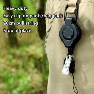 Enrouleur de badge <span class=keywords><strong>Yoyo</strong></span> rétractable avec fonction de verrouillage extérieur, pour la pêche Luya, avec corde rétractable à rappel rapide et fonction de maintien au poste - Product Image 3