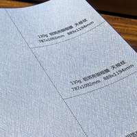 Papier cartonné mat argenté 130g, laminé, gaufré, imperméable, pour doublure de boîte cadeau haut de gamme, emballage de luxe