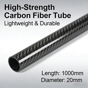 Tube en <span class=keywords><strong>fibre</strong></span> de carbone creux léger, haute stabilité, tuyau durable pour composants structurels industriels - Product Image 1