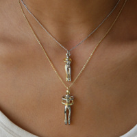Colliers pendentifs romantiques pour couples, tendance et très vendus, avec un motif d'étreinte et des ailes d'ange, pour les amoureux, cadeau pour la Saint-Valentin
