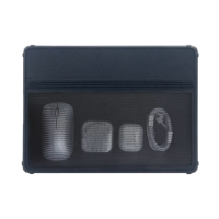 Housse d'ordinateur portable en caoutchouc antichoc OEM avec fermeture magnétique, support pliable, poche de rangement en maille, fenêtre transparente, logo personnalisé, couleur au choix