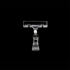 Xoay Pop <span class=keywords><strong>Clip</strong></span> dấu hiệu chủ rõ ràng nhựa PS cho cửa hàng và siêu thị nhãn - Product Image 4