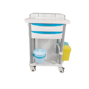 Medical <b>Storage</b> <b>Cart</b> Stainless Steel Rectangle Multifunctional With Drawers And Wheels For Hospital Use - Product Image 1