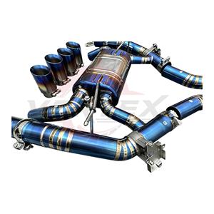 ระบบท่อไอเสียแบบเต็มระบบ Vortex Premium Grade Gradient Blue Titanium Valvetronic ประสิทธิภาพสูง เชื่อมด้วยวิธี TIG พร้อมปลายท่อแบบ Quad สำหรับ M2 F87 - Product Image 6