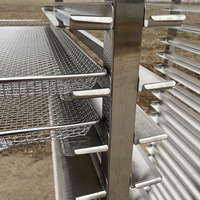 Grille de refroidissement industrielle semi-professionnelle pour gâteaux et pains, en acier inoxydable SUS 304/SUS 316, 30-32 niveaux, pour cuisines commerciales