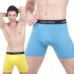 Boxer da <span class=keywords><strong>uomo</strong></span> allungati sportivi resistenti all'usura ad alta elasticità larghi e larghi boxer con LOGO personalizzato stampato a nastro - Product Image 2