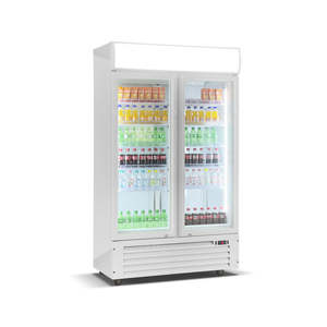 Congélateur vitrine à gelato refroidi par air pour supermarchés, refroidisseur pour restaurants, réfrigérateur pour boissons en climat frais - Product Image 2
