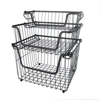 Wire Storage Basket for Kitchen, Vegetables and Fruits