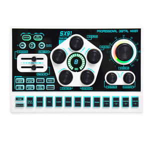 Carte son filaire X91 avec réduction <span class=keywords><strong>de</strong></span> bruit, <span class=keywords><strong>mixeur</strong></span> audio avec fonction d'enregistrement pour karaoké, chant <span class=keywords><strong>en</strong></span> <span class=keywords><strong>ligne</strong></span> et diffusion <span class=keywords><strong>en</strong></span> direct - Product Image 1