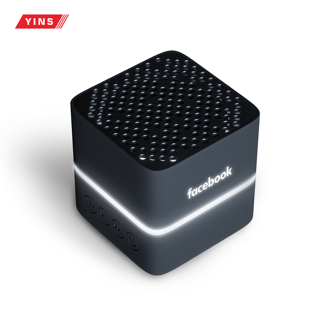 Music Sound 3w Powered Rgb Electronic Gadget Mini Cube Portable Speaker Out Door Silicon Speaker With Custom Business Led Logo