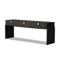 Console d'entrée moderne de luxe minimaliste en bois massif avec rangement optimisé pour le salon