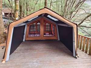 <span class=keywords><strong>9</strong></span>+<span class=keywords><strong>9</strong></span>.5 ㎡   Carpa Inflable para Acampar al Aire Libre, Carpa Resistente a la Intemperie con Gran Espacio para Pasar la Noche - Product Image 5