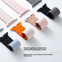 Compatible with for Watch Grid-Pattern Two-Tone Magnetic Silicone Strap IWatch 110 Made in China