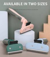Outil autonettoyant en acier inoxydable durable OEM pour chats moyens/grands, réduit la perte de poils et de sous-poils longs