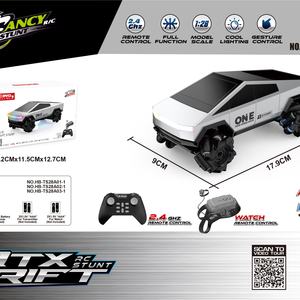 Modèle de voiture en alliage 1/28, mini-véhicule en métal moulé sous pression, camionnette, cadeau d'anniversaire pour enfants, véhicule de collection, camionnette, Tsl Cybertruck, jouet pour garçons - Product Image 2