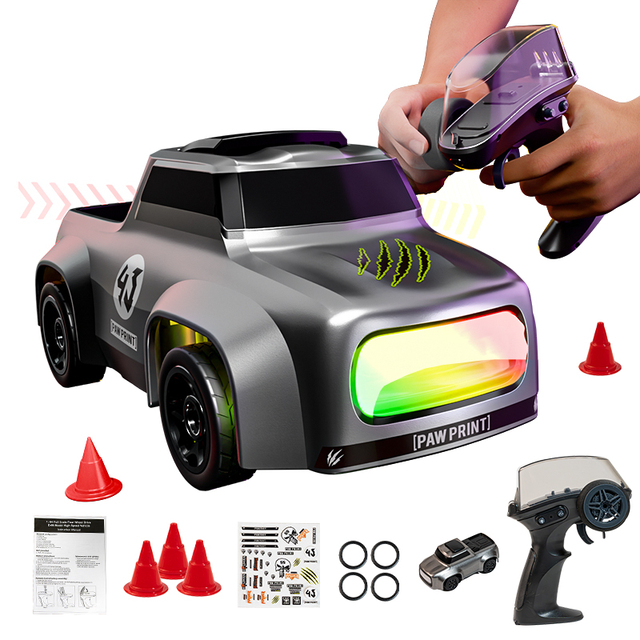 New Product 2.4g 1/64 Scale Mini Rc Multifunctional Stunt Drift Racing Electric Toy Remote Control Car for Children With Lights