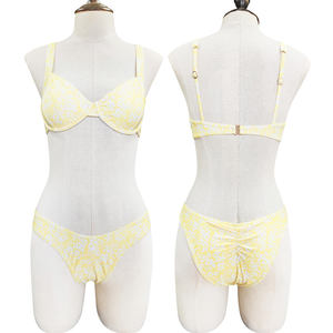 Traje <span class=keywords><strong>de</strong></span> Baño <span class=keywords><strong>de</strong></span> Dos Piezas para Mujer, Bikini con Estampado Floral, Secado Rápido, Personalizado al por Mayor, para <span class=keywords><strong>Playa</strong></span> - Product Image 2