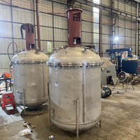 Réservoir de mélange de gaz en acier inoxydable Réacteur chimique en polypropylène Réservoir de réacteur chimique