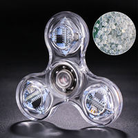 Vente en gros Jouets Spinner lueur Jouets anti-stress pour enfants Spinner à lumière LED Jouets Fidget Rotation Lumineux Fidget Spinner