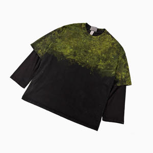 300 GSM Luxury Custom T-<strong>shirt</strong> Plus Size Round Neck <strong>Pro</strong> <strong>Club</strong> T-<strong>shirts</strong> Designer Graffiti Double Long Sleeve for Men T-<strong>shirt</strong> - Product Image 6