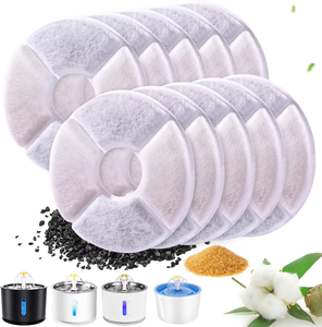 Filtre de remplacement écologique portable Petop <span class=keywords><strong>pour</strong></span> système de filtration à 3 étapes de 81 oz/2,4 L, 4 éponges pré-filtres, <span class=keywords><strong>fontaine</strong></span> à <span class=keywords><strong>eau</strong></span> <span class=keywords><strong>pour</strong></span> animaux de compagnie - Product Image 3