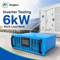 Banc de charge résistif Rongkun 6 kW, montage en rack 19 pouces, contrôle par écran tactile, système de refroidissement par air forcé, haute précision, certifié CE ISO