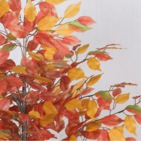 Arbre de Camélia Artificiel à Feuilles Simulées Vertes/Blanches, Écologique, Imperméable, Durable, Fait Main, Recyclable, Nouvel An