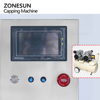 ZONESUN ZS-XGC1 Machine de capsulage de petite bouteille en plastique de vis automatique pneumatique à tête unique