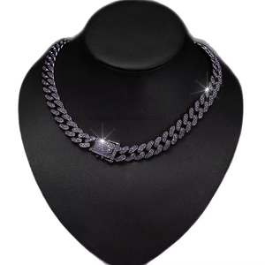 สร้อยคอคิวบาแบบฮิปฮอปสุดเท่ห์ ดีไซน์เรโทร หรูหราเบาๆ ระยิบระยับ - Product Image 5