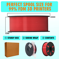 Filament PLA pour imprimante 3D LZK, haute vitesse, 1,75 mm, 1 kg, température d'impression 240°C
