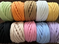 Velvet Bulky Chunky Yarn Arm Knitting Crochet DIY Soft Rug Making Tube Giant Yarn for Blanket Weaving Crocheting 100% Polyester