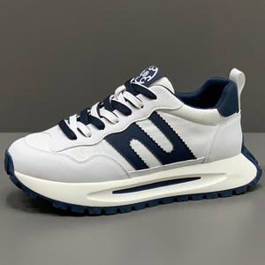 Sepatu olahraga kasual pria terlaris 2025 sepatu jalan pita sol tebal <span class=keywords><strong>fashion</strong></span> nyaman sepatu jalan-jalan berkualitas tahan aus - Product Image 2