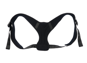 Ceinture de soutien dorsale rembourrée réglable de haute qualité, correcteur de posture noir - Product Image 3